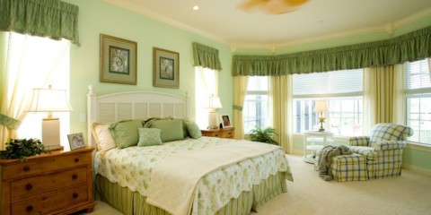 ตัวเลือกแนวคิดห้องนอนสีเขียว