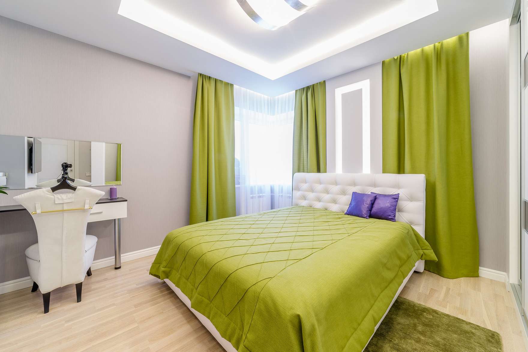 แนวคิดห้องนอนสีเขียว