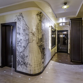 photo de décoration murale couloir