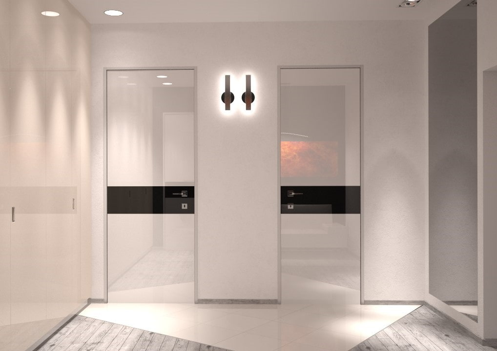 portes lumineuses dans l'appartement types de conception