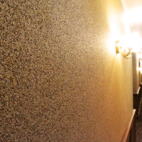 giấy dán tường chất lỏng ở hành lang của ngôi nhà