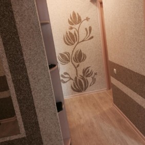 liquid wallpaper in the corridor photo interior