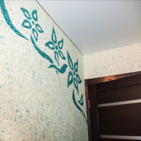 liquid wallpaper in the corridor ideas photo
