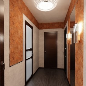 liquid wallpaper in the hallway interior ideas