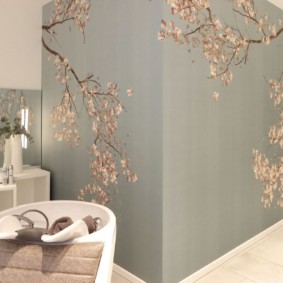liquid wallpaper in the corridor of sakura