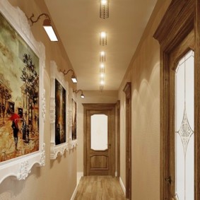 conception de papier peint pour un décor photo de couloir étroit