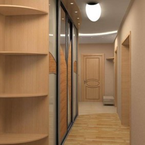 design de papier peint moderne pour un couloir étroit
