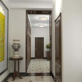 conception de plancher dans la conception de photo de couloir