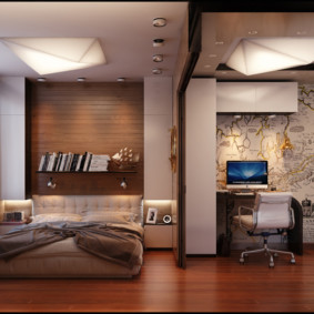 living room bedroom design 16 sq m decor ideas