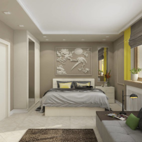 thiết kế phòng ngủ phòng khách nội thất 16 m2
