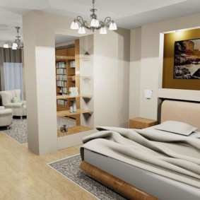 oturma odası yatak odası tasarımı 16 metrekare iç fikirler