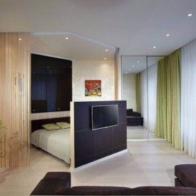 تصميم غرفة المعيشة غرفة نوم 16 متر مربع خيارات الصورة