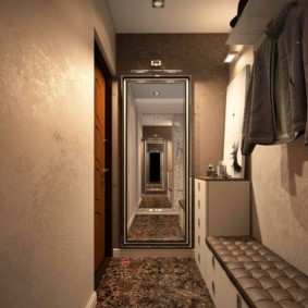 couloir étroit dans les idées de décoration de l'appartement