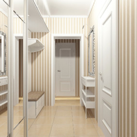 couloir long et étroit dans les idées de design d'appartement