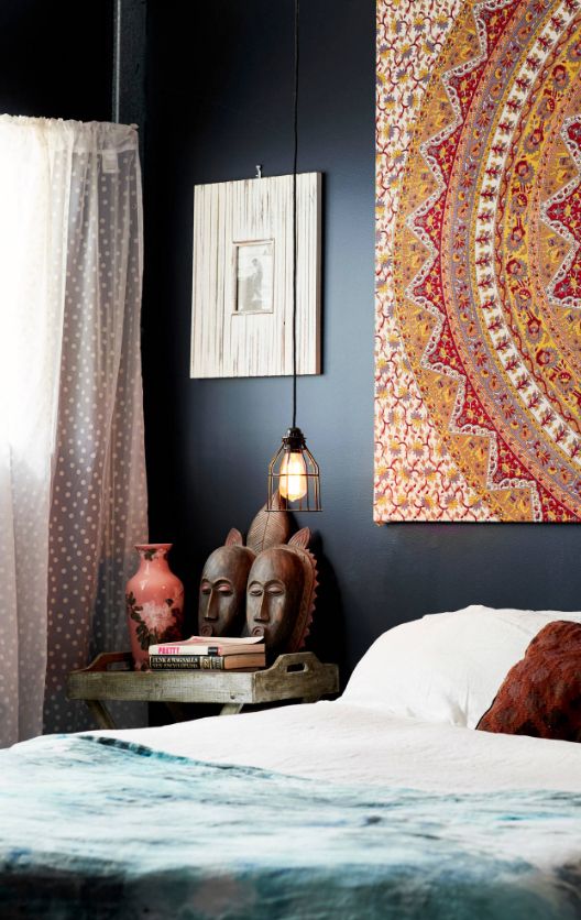 Afrika yatak odası dekor