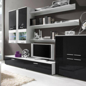 Modern mobilya siyah cepheleri