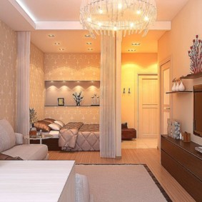 Room lighting in Brezhnevka apartment