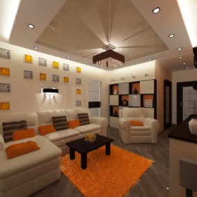 Chambre design avec plafond tendu