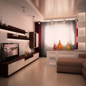 Thiết kế phòng khách theo phong cách hiện đại.