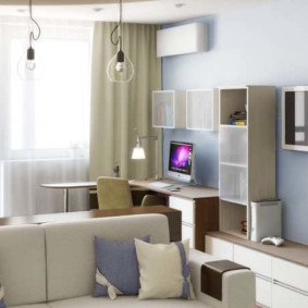 Modular furniture in the interior of the apartment