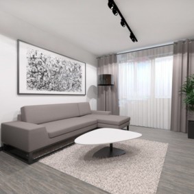Gray sofa corner