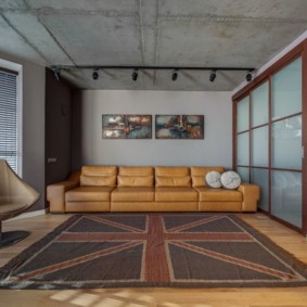 Loft tarzı oturma odası tasarımı
