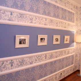 combined wallpaper in the apartment corridor photo options
