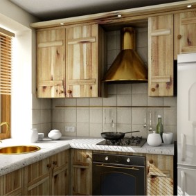 konyha mosogatóval az ablak mellett fotó design