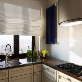 konyha mosogatóval az ablakon fotó dekorációval