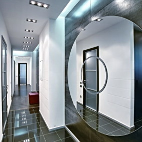 idées de conception de miroir mural couloir