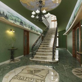 özel ev tasarım fotoğrafında koridor