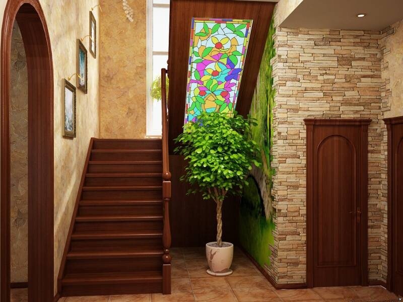 özel bir dağ evi evde koridor