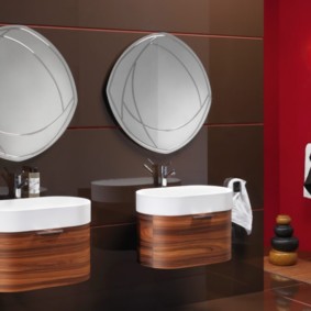 أفكار ديكور مرآة الحمام