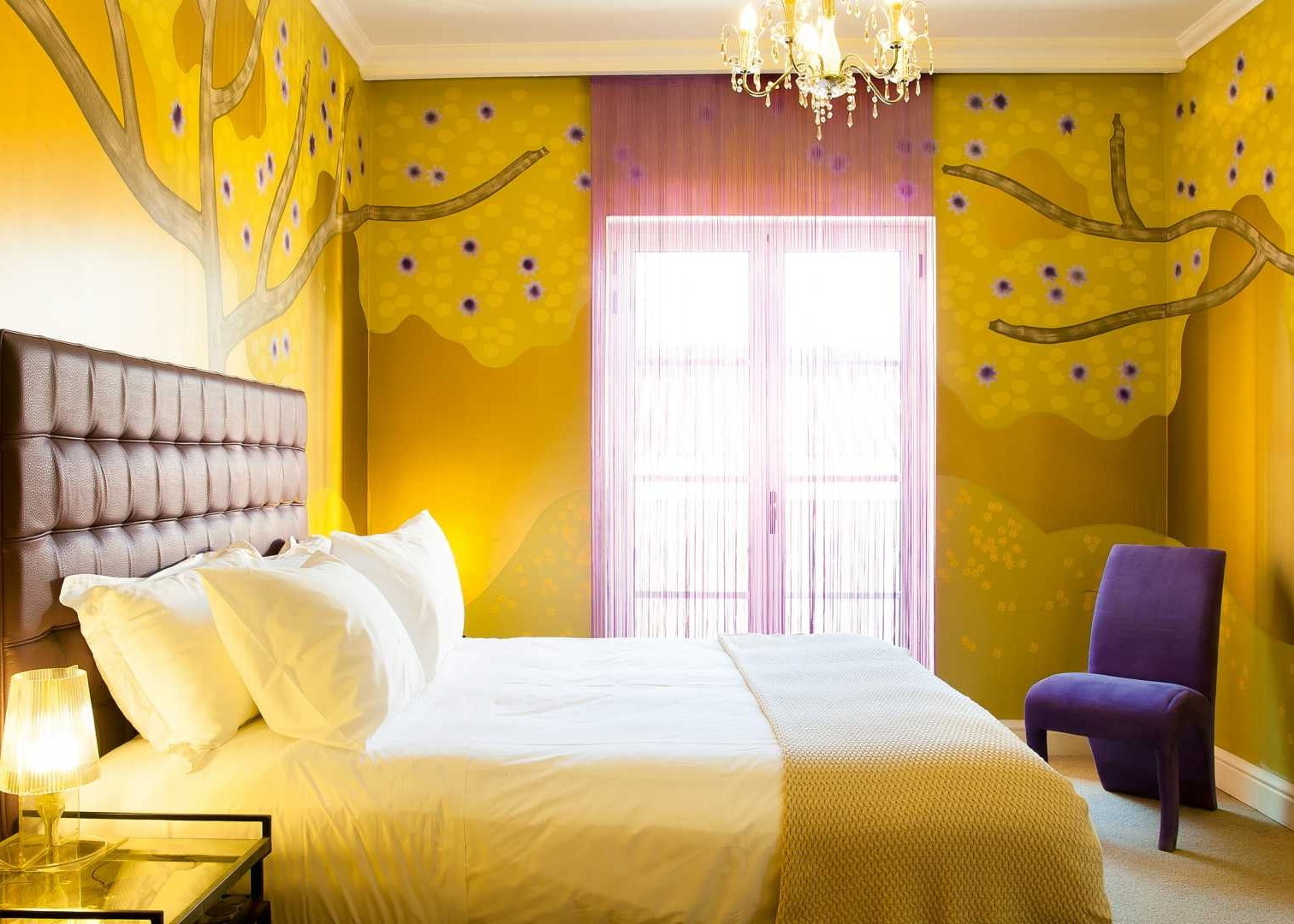 idées de décoration de chambre jaune