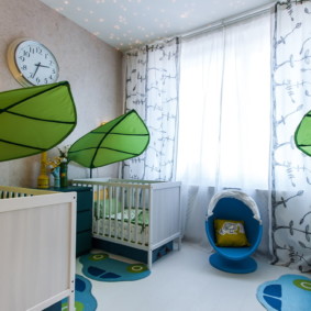 üç çocuk için çocuk odası dekor fikirleri
