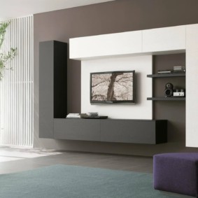 oturma odasında minimalist duvar tasarımı