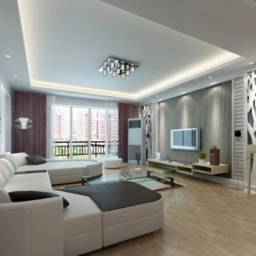 wall design in a living room interior ideas