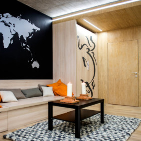 Dünya Haritası oturma odası duvar