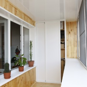 White wardrobe with sliding doors
