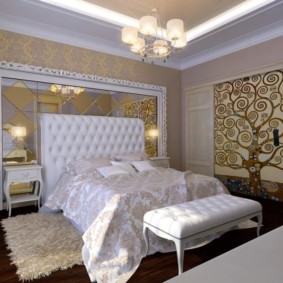 Lighting a bedroom with a chandelier