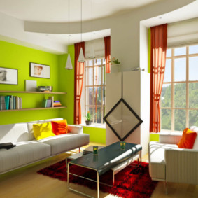 yeşil oturma odası