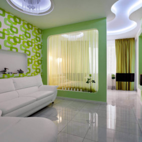 yeşil fotoğraf seçeneklerinde oturma odası