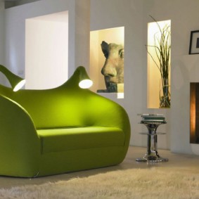 oturma odası, yeşil, fikir, fikirler