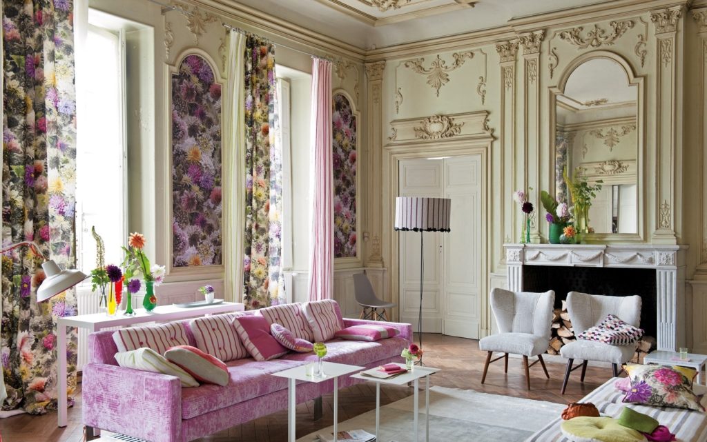 İngiliz tarzı oturma odası dekor fotoğraf