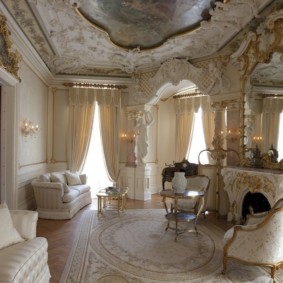 Barok oturma odası fotoğraf görüntüleme