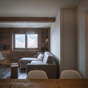 nhà gỗ phong cách ý tưởng nội thất phòng khách
