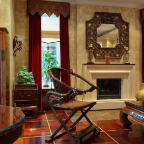 oriental style living room photo decor