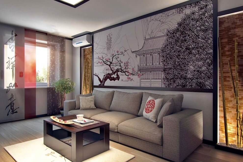 sufragerie în stil japonez