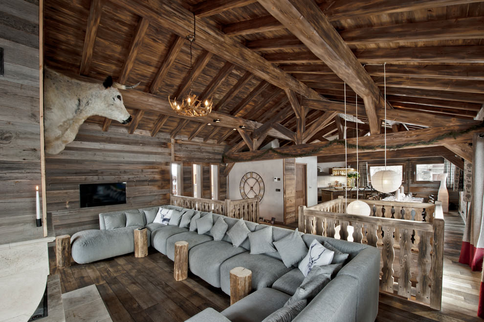 nhà gỗ phong cách ý tưởng thiết kế phòng khách