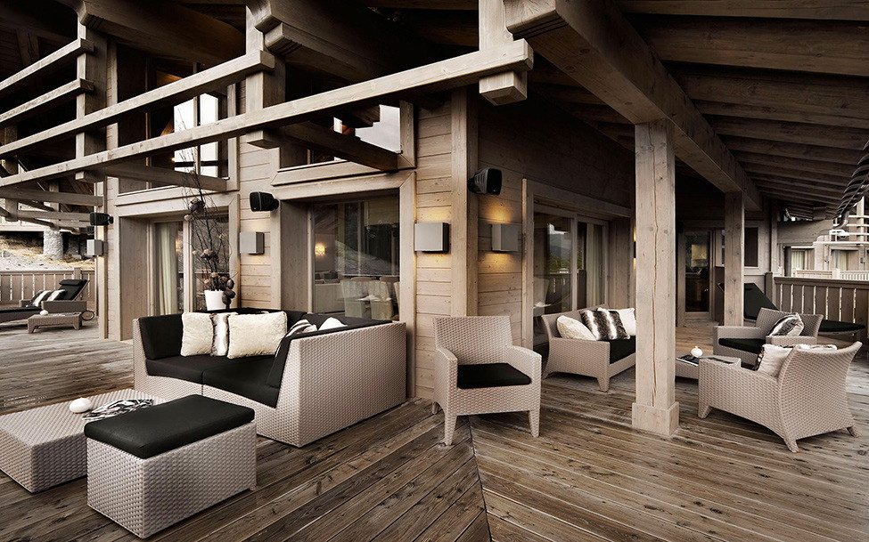 nhà gỗ phong cách ý tưởng thiết kế phòng khách